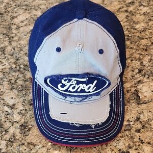 Ford Navy and Light Gray Cap